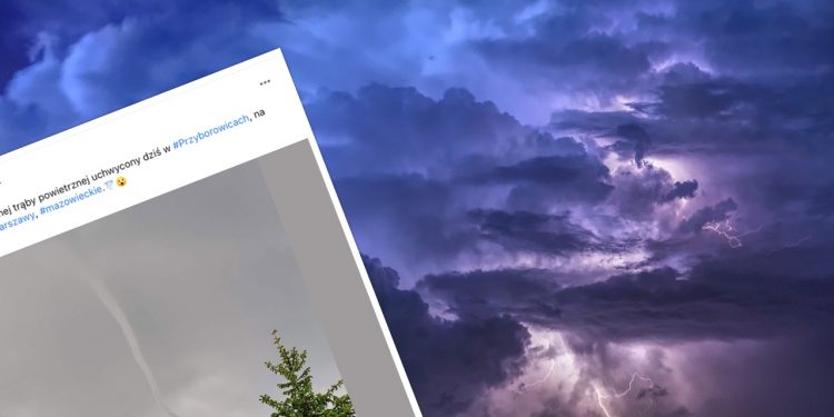 Nietypowe zjawisko pod Warszawą. Utworzył się lej kondensacyjny [FOTO]