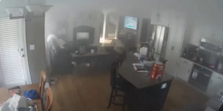 Pożar zniszczył kuchnię. Kamera przyłapała niezwykłego podpalacza [WIDEO]