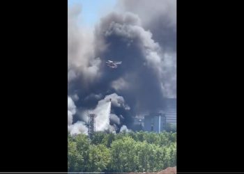 Potężny pożar w Moskwie! Służby mówią o podpaleniu [WIDEO]