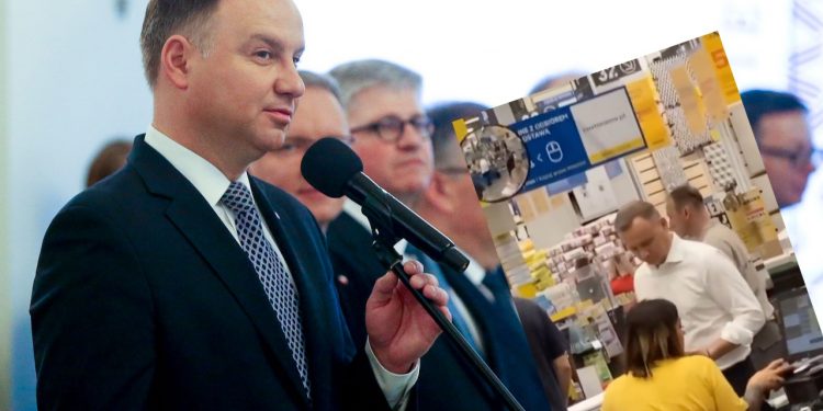 Andrzej Duda zrobił zakupy w markecie budowlanym