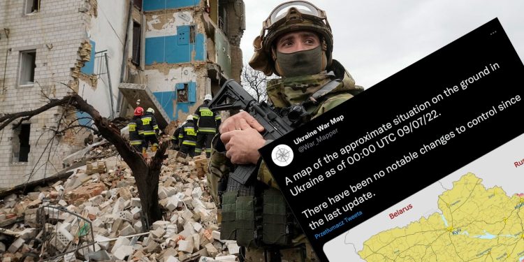 Mapa rosyjskiej inwazji na Ukrainę