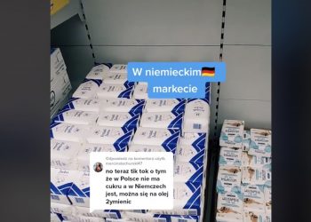 Ceny cukru w niemieckim markecie