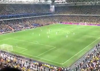 Kibice na meczu z ukraińskim zespołem skandowali: „Putin!”. Skandal w Lidze Mistrzów [WIDEO]