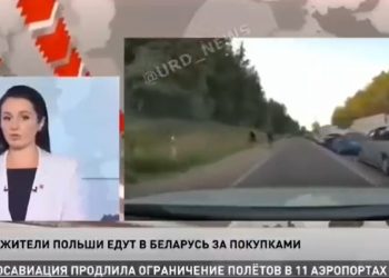 Rosyjska propaganda twierdzi, że Polacy z głodu uciekają… na Białoruś. Pokazali nawet nagranie [WIDEO]