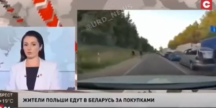 Rosyjska propaganda twierdzi, że Polacy z głodu uciekają… na Białoruś. Pokazali nawet nagranie [WIDEO]