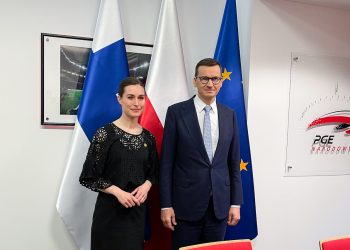Sanna Marin i Mateusz Morawiecki