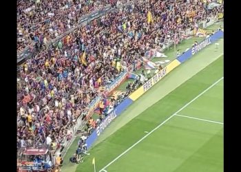 Kibice FC Barcelony na Camp Nou