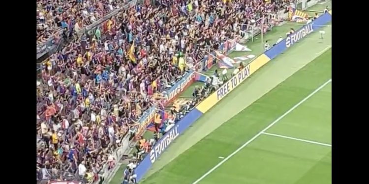 Kibice FC Barcelony na Camp Nou