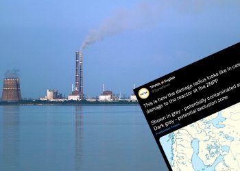 Tak daleko sięgnęłoby skażenie po wybuchu w Zaporoskiej Elektrowni Atomowej. Obejmuje fragment Polski!