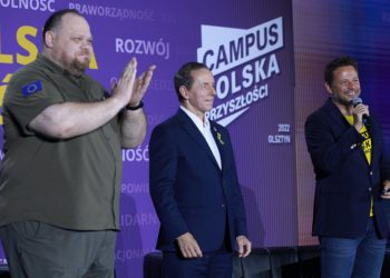 Campus Trzaskowskiego. Przewodniczący parlamentu Ukrainy dziękował Dudzie