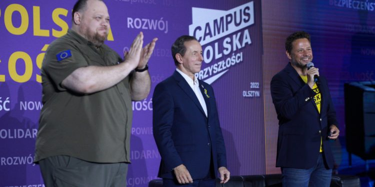 Campus Trzaskowskiego. Przewodniczący parlamentu Ukrainy dziękował Dudzie