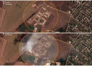 Zdjęcia satelitarne po ataku na Krym