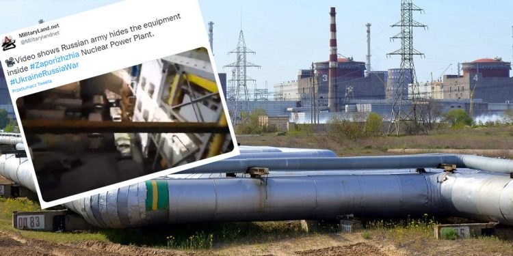 Rosyjskie ciężarówki nagrane obok reaktora w Zaporoskiej Elektrownie Atomowej! Co szykują? [WIDEO]