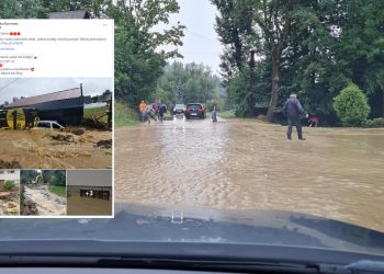 Lawina błotna na Podhalu! Błoto zalewało ulice i samochody [WIDEO]