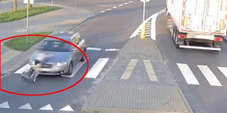 Potrąciła 11-latkę na przejściu i… pojechała do domu. Jest nagranie [WIDEO]