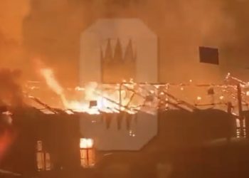 Płonie jednostka wojskowa pod Moskwą. Są nagrania [WIDEO]