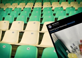 Niemiecki agent pokazał „catering” na meczu Ekstraklasy. „Witamy w Polsce” [FOTO]