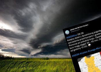 IMGW wydało ostrzeżenia przed burzami