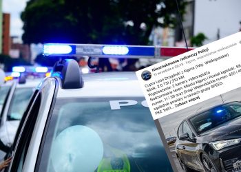 Tak wygląda nowy nieoznakowany radiowóz. Tablica rejestracyjna natychmiast zwraca uwagę