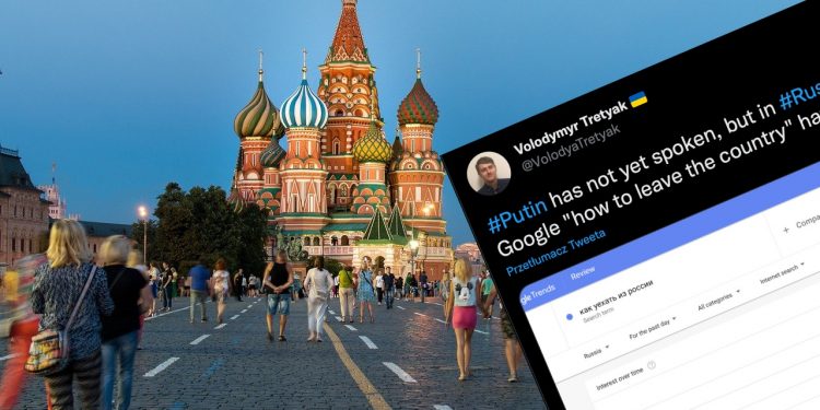 Rosjanie się boją. Jeszcze przed wystąpieniem Putina zadawali w sieci jedno pytanie