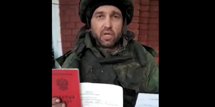 Rosyjski żołnierz zmobilizowany 3 dni temu już… w ukraińskiej niewoli [WIDEO]