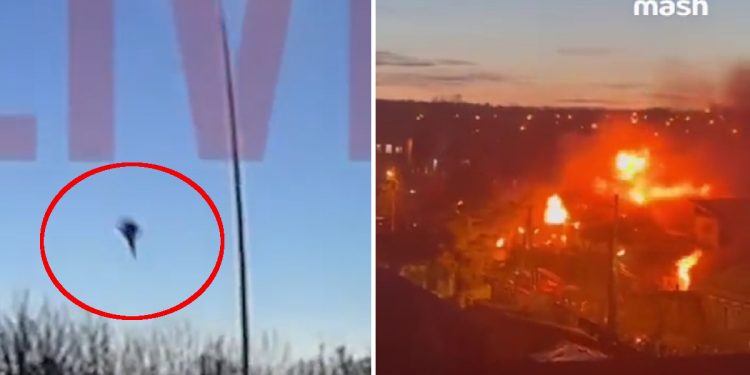 Rosyjski samolot wojskowy rozbił się w Irkucku. Spadł na piętrowy dom [WIDEO]