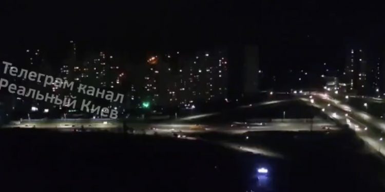 Moment wyłączenia prądu w KIjowie