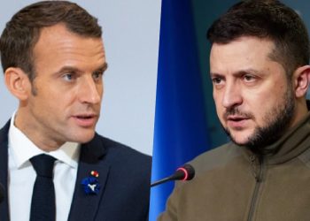 zełenski i macron