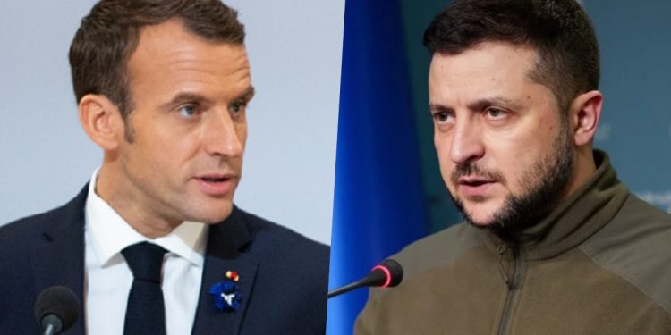 zełenski i macron