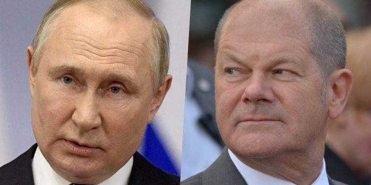 scholz z putinem