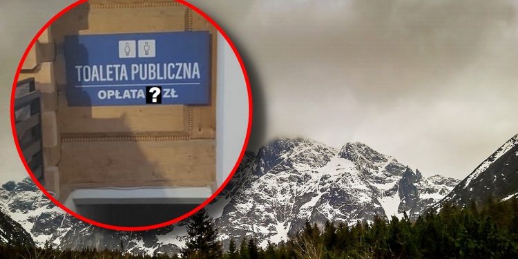 Cena za toaletę na Krupówkach