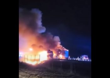 Tragiczny pożar tirów na S8! Jeden z kierowców zginął na miejscu [WIDEO]