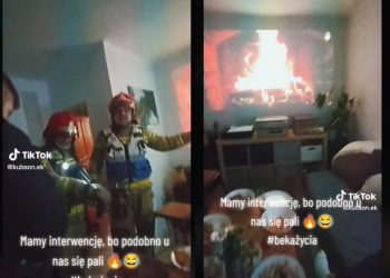 Strażacy jechali do pożaru. Na miejscu czekała ich duża niespodzianka [WIDEO]
