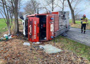 Strażacy ranni w drodze do pożaru! Poważny wypadek wozu strażackiego [FOTO]