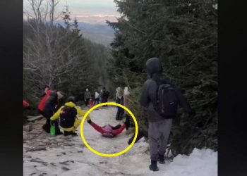 zimowe zejście ze śnieżki