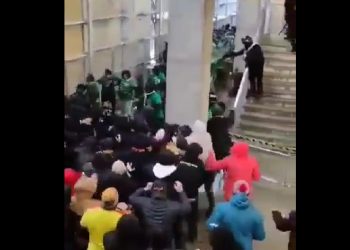 Bijatyka na meczu Korona Kielce – Radomiak. Są zatrzymani [WIDEO]