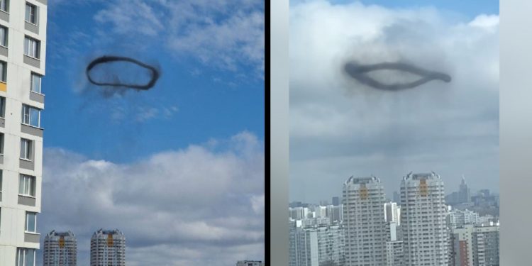 Tajemniczy czarny okręg nad Moskwą. Są zdjęcia i nagranie [WIDEO]