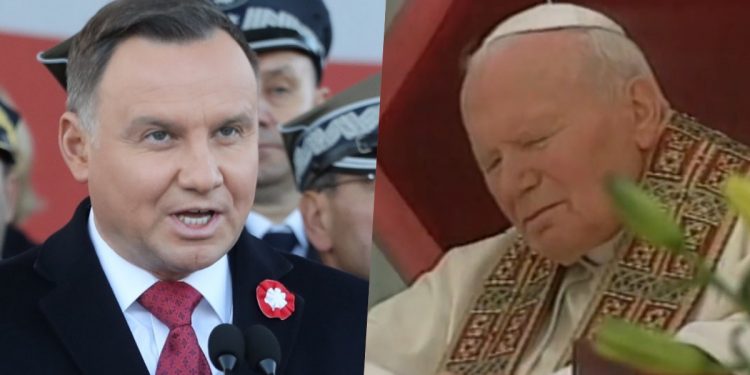 duda w obronie papieża