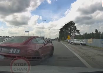 Wysłał nagranie z piratem drogowym na policję. Taką dostał odpowiedź [WIDEO]
