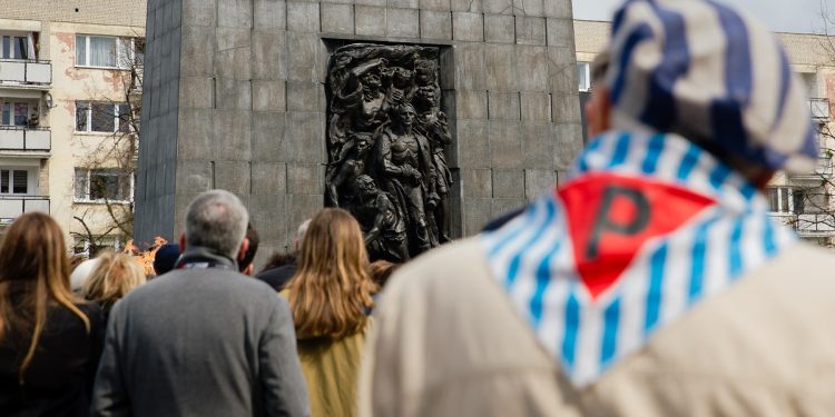 Warszawa | Uroczystości upamiętniające 80. rocznicę wybuchu powstania w getcie warszawskim