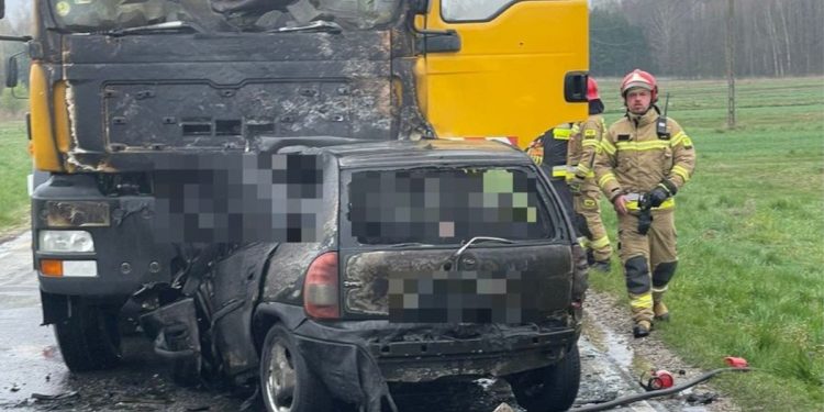 Koszmarny wypadek. Zwłoki były zwęglone