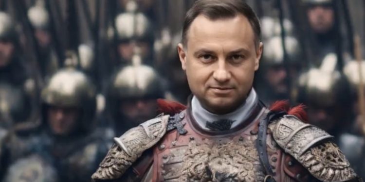 Duda jako husarz, Macron jak Napoleon? Filmik ze szczytu NATO robi furorę w sieci [WIDEO]