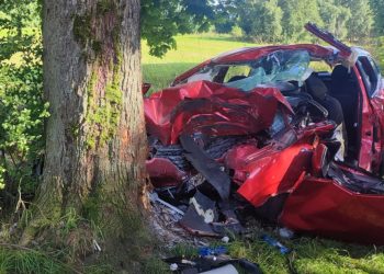 Wypadek na prostym odcinku drogi. Nie przeżyli