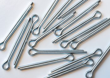 Cotter,Pins,On,A,White,Background