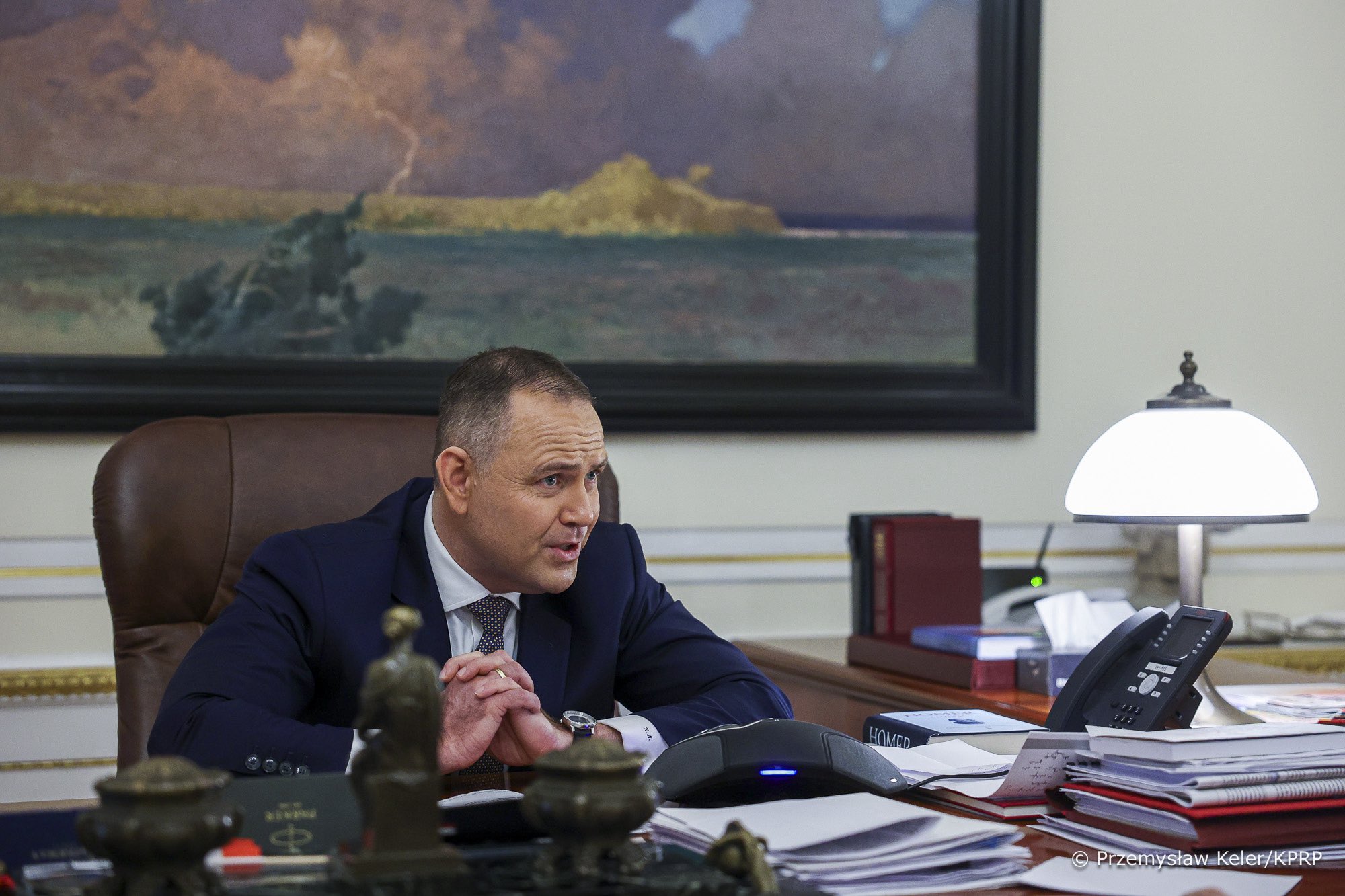 Karol Nawrocki w rozmowie z Donaldem Trumpem