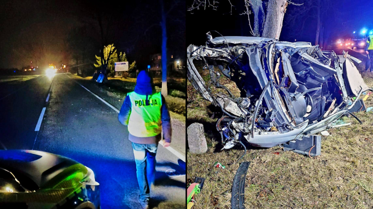 Tragiczny wypadek. Z auta niewiele zostało [FOTO]