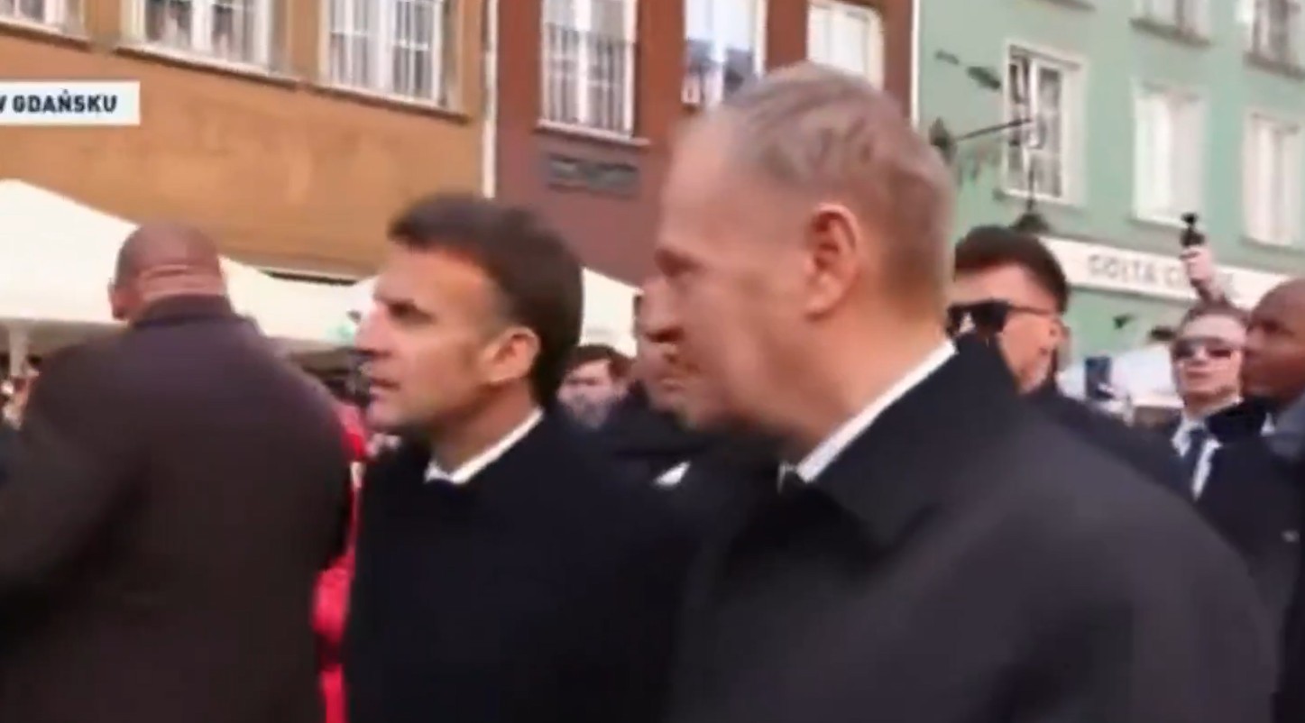 Tusk przy Macronie powiedział nazwę „Gdańsk” po niemiecku. Nagranie trafiło do sieci [WIDEO]