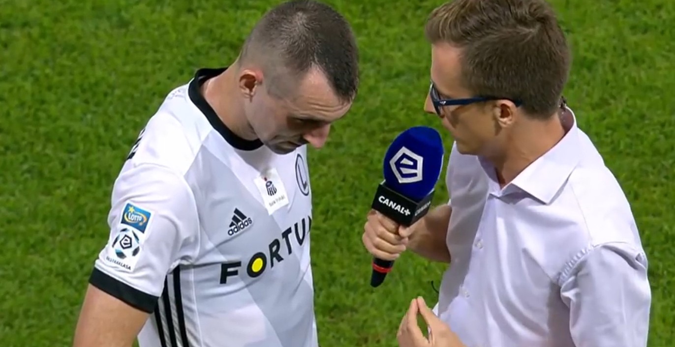 Piłkarz dowiedział się na antenie o śmierci Jacka Magiery. Zaczął płakać i musiał wyjść ze studia