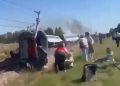 Wykolejenie pociągu na Mazowszu. Są pierwsze nagrania [WIDEO]
