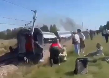 Wykolejenie pociągu na Mazowszu. Są pierwsze nagrania [WIDEO]